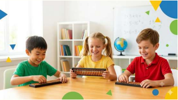 Kids Learning Abacus